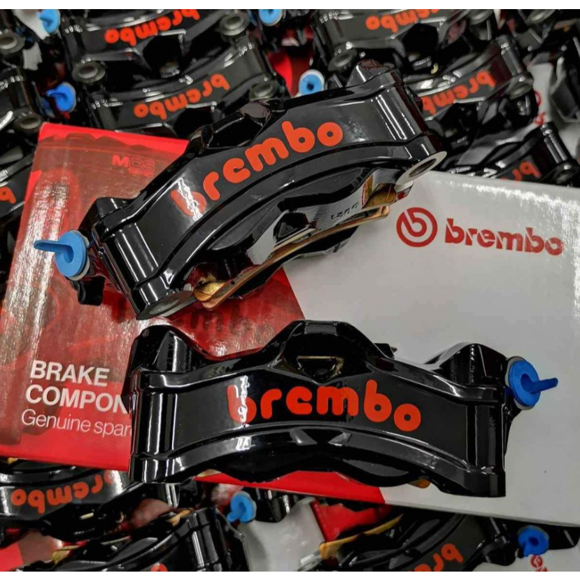 ORIGINAL BREMBO STYLEMA 4POT RIGHT HAND CALIPER 100MM WITH BRACKET SET