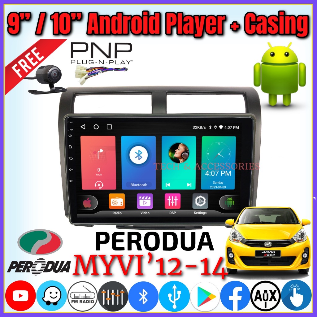 Perodua Myvi Lagi Best Android Din Car Player