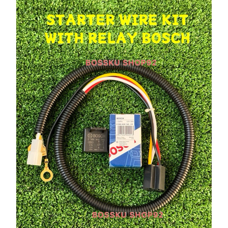 Starter Wire Kit With Relay Bosch V Proton Saga V Wira Waja Gen