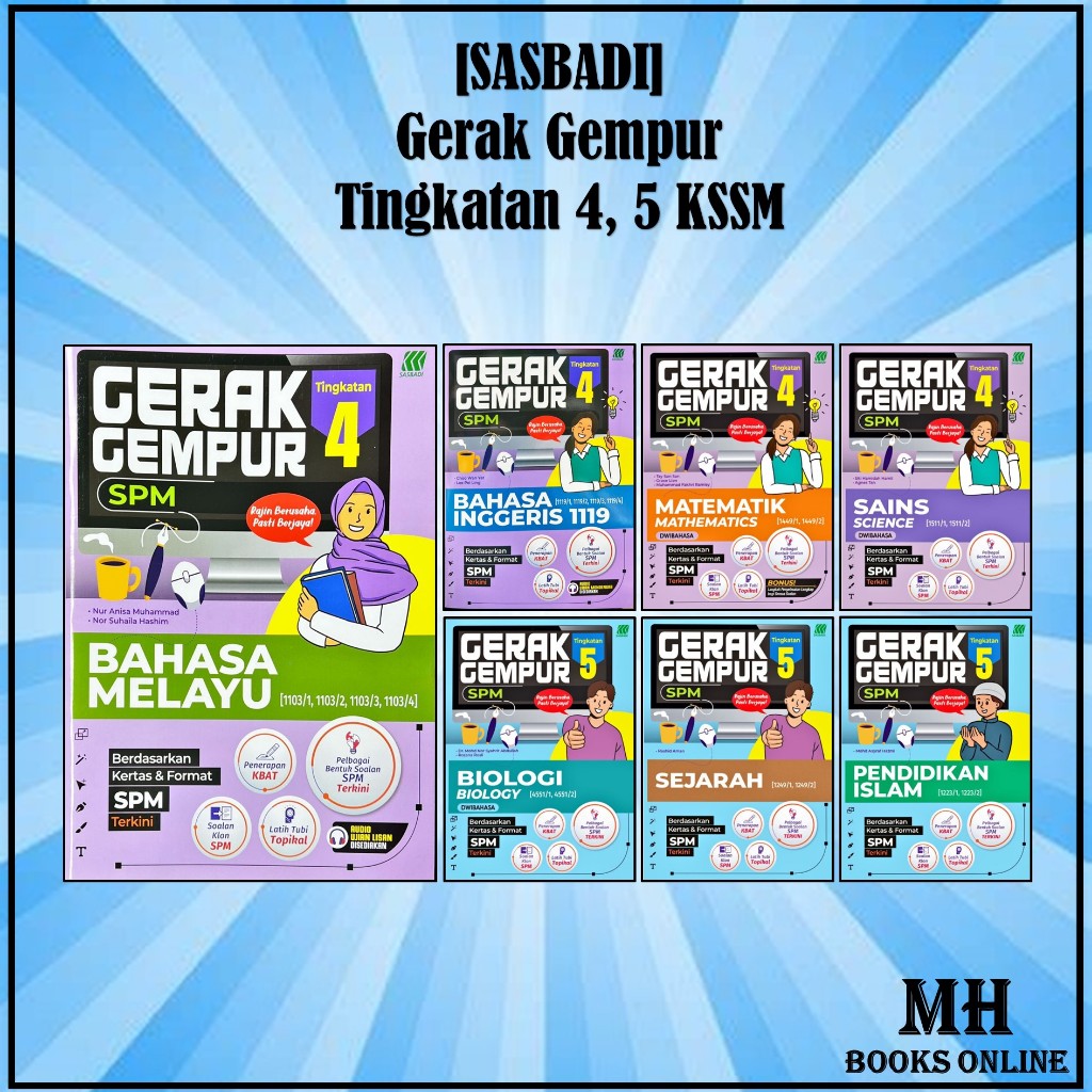 MH SASBADI 2024 Buku Latihan Gerak Gempur SPM KSSM Tingkatan 4