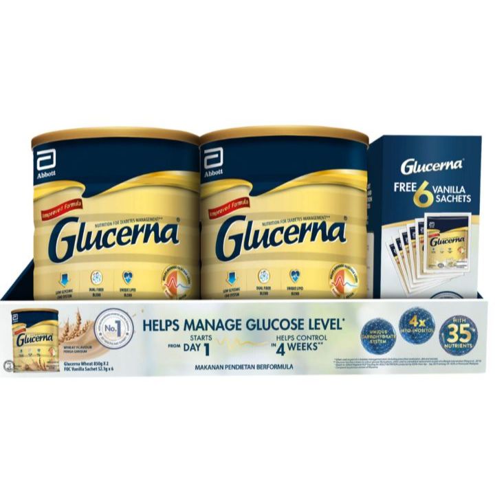 Glucerna Gold Twin Pack G X Free Vanilla Sachets Exp Oct