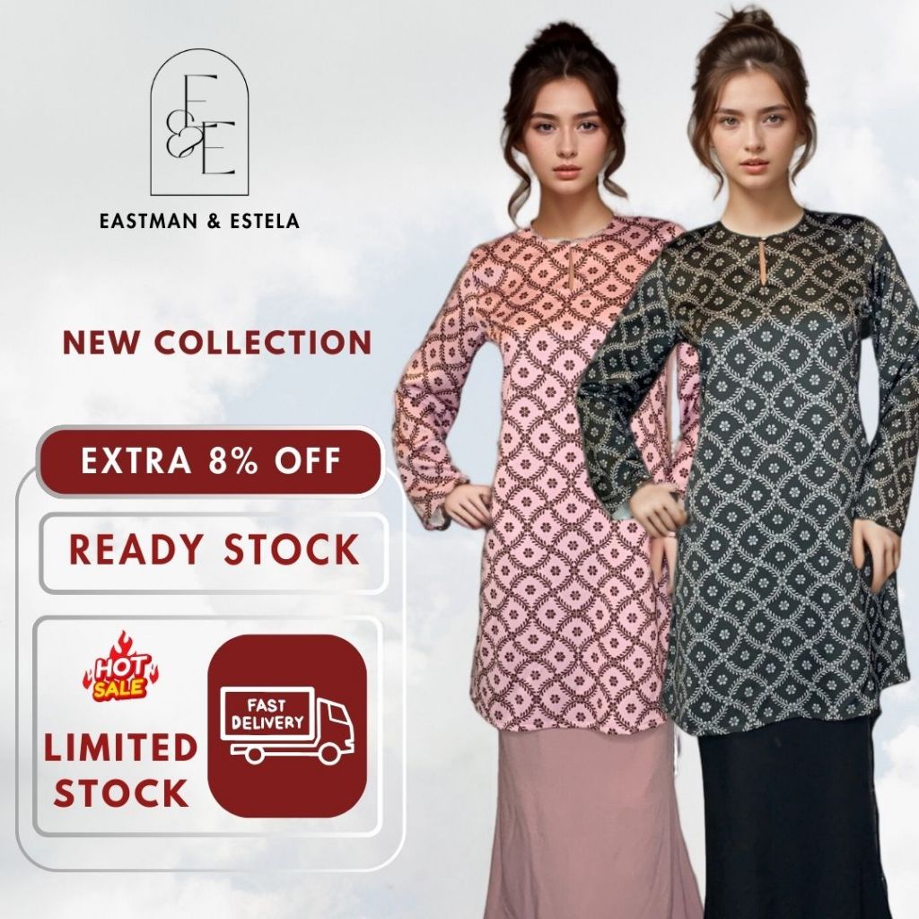 Ready Stocks Estela Brand Baju Kurung Moden Citra Baju Raya