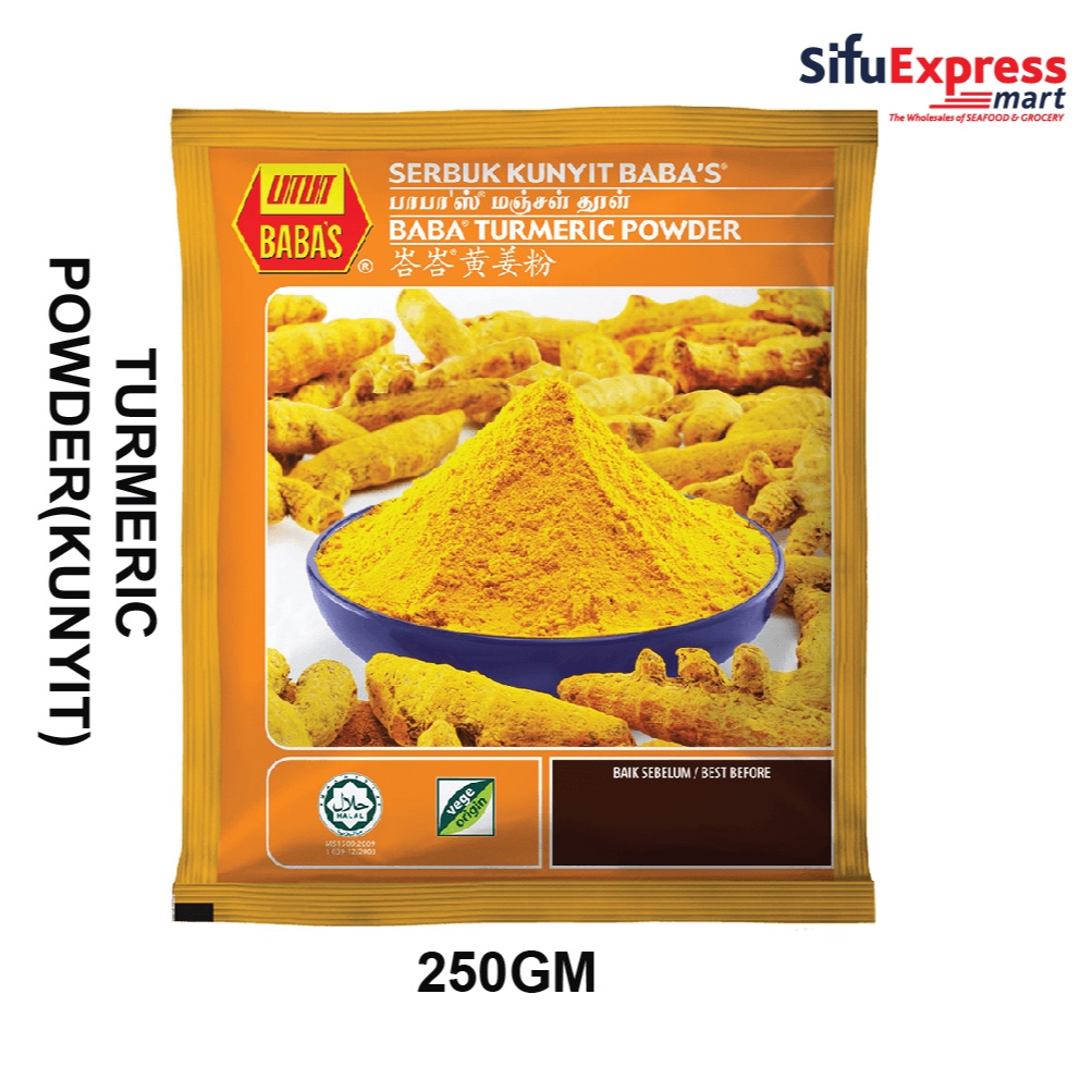 BABAS TURMERIC POWDER SERBUK KUNYIT BABAS 峇峇黄姜粉 250GM Shopee Malaysia