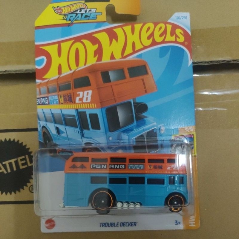 Hot Wheels TROUBLE DECKER Penang Bus Shopee Malaysia