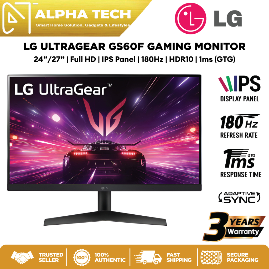 Lg Ultragear Gaming Monitor Gs F Gs F Fhd Ips