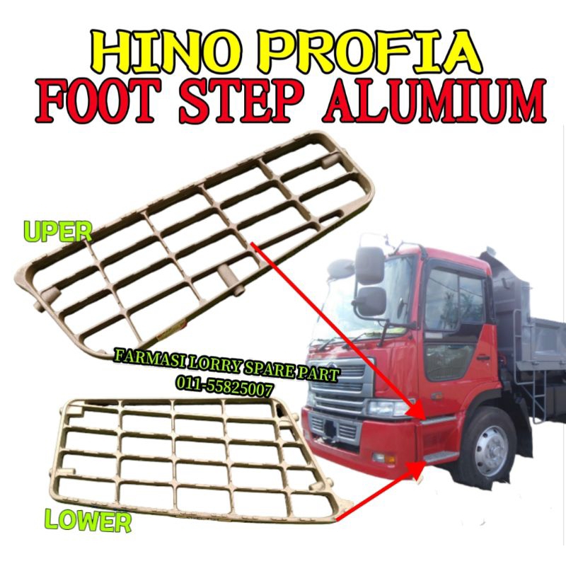 Hino Profia Foot Step Alumium Uper Lower Untuk Lorry Mixer Truck