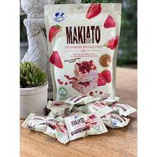 Twinfish Makiato Strawberry Nougat Crisp Delicious Strawberry Shopee