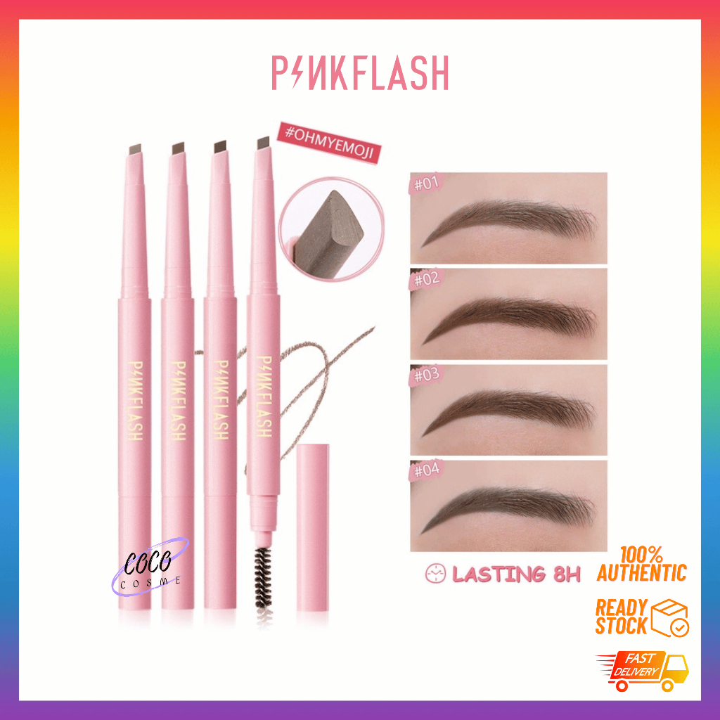 PINKFLASH Oh My Emoji PF E09 Waterproof Auto Eyebrow Pencil COCO COSME