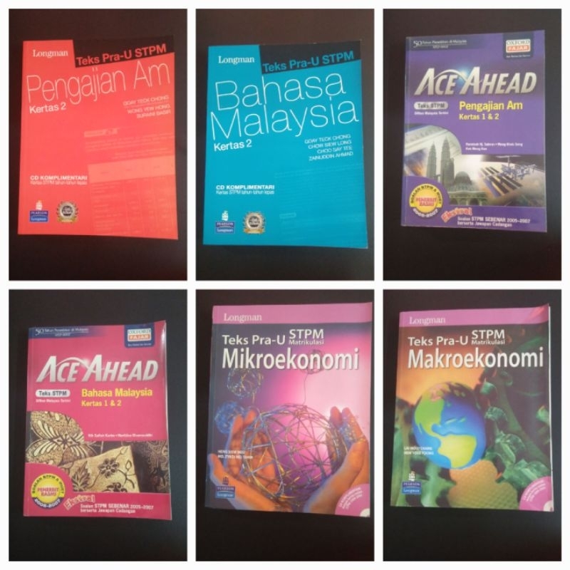 Old Books Edition STPM Books Form 6 Teks Exercises Edisi Buku Lama