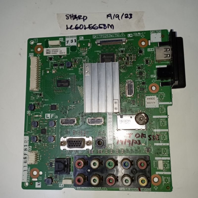 SHARP LC 60LE650M MAINBOARD POWERBOARD TCON Shopee Malaysia