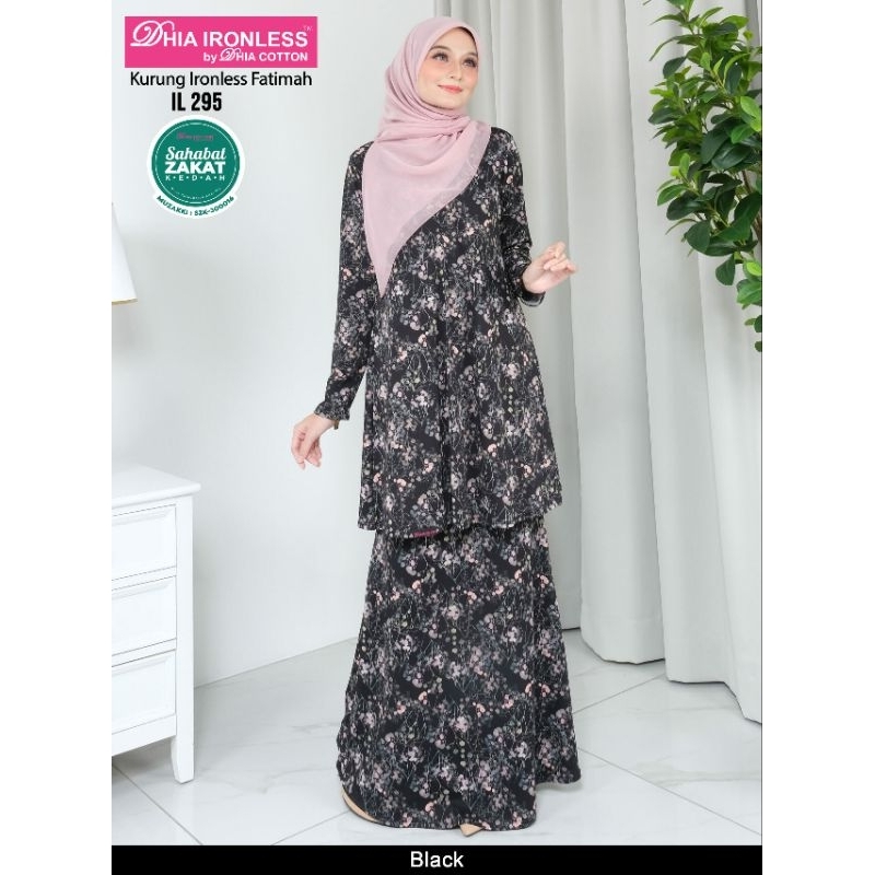 Baju Kurung Ironless Fatimah Baju Tanpa Gosok By Dhia Ironless