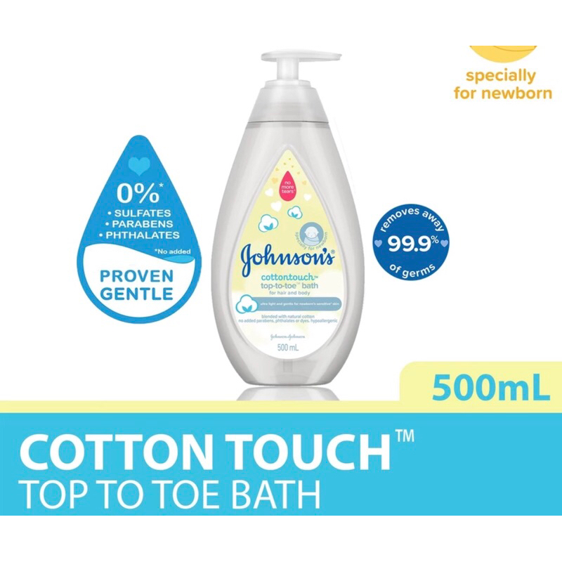 Johnson S Baby Cotton Touch Top To Toe Bath Ml Shopee Malaysia