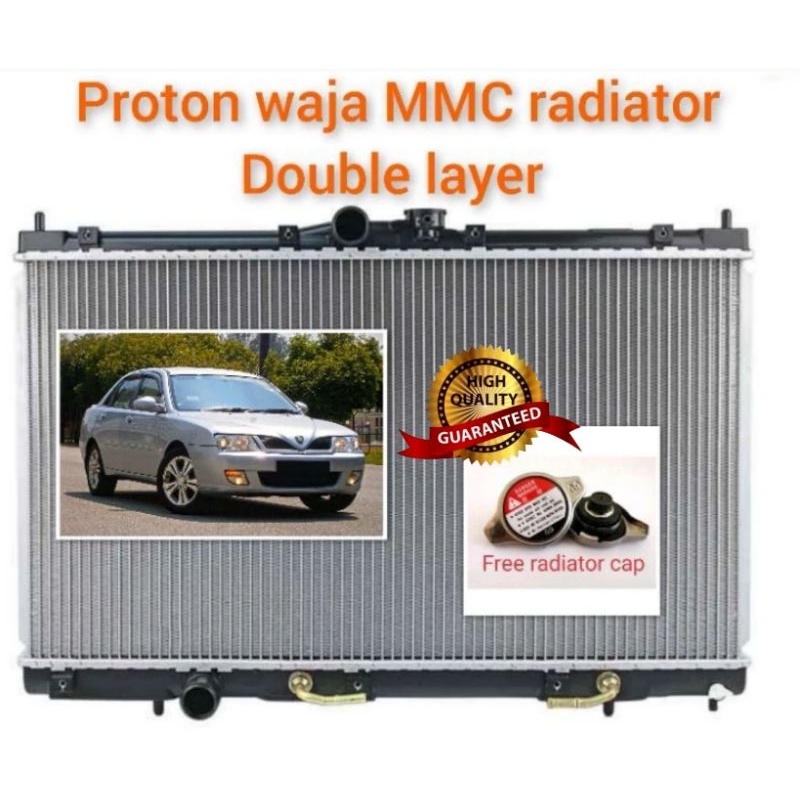 Proton Waja MMC Radiator Tangki Air Double Layer High Quality Shopee