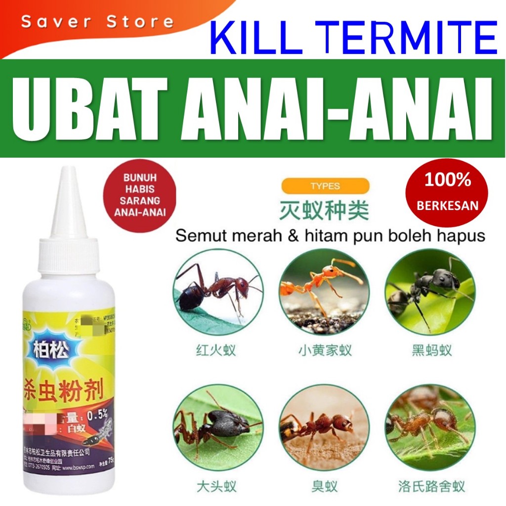 Saverstore Termite Spray Ubat Anai Anai Kill Termite Ubat Serangga