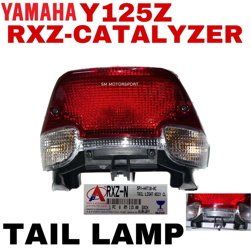 Y125Z RXZ 5PV CATALYZER TAIL LAMP APPI OEM YIMM YAMAHA HIGH QUALITY