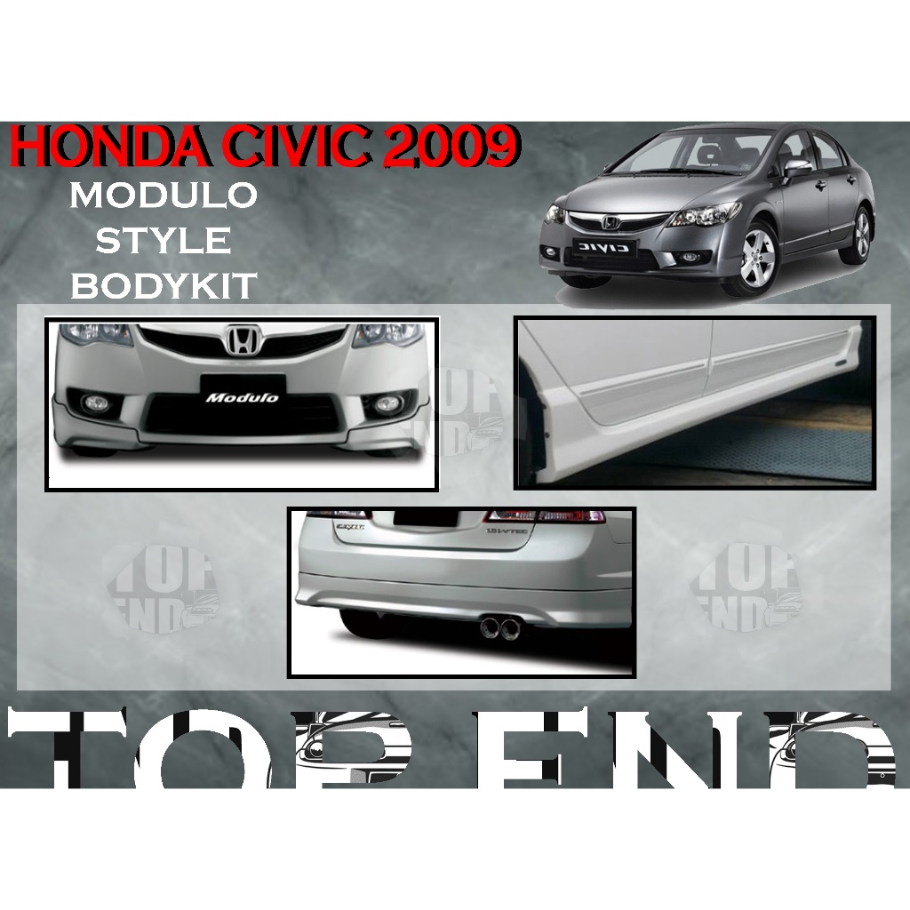 HONDA CIVIC FD2 2009 2011 MODULO FULL SET BODYKIT MDL BUMPER SKIRT LIP