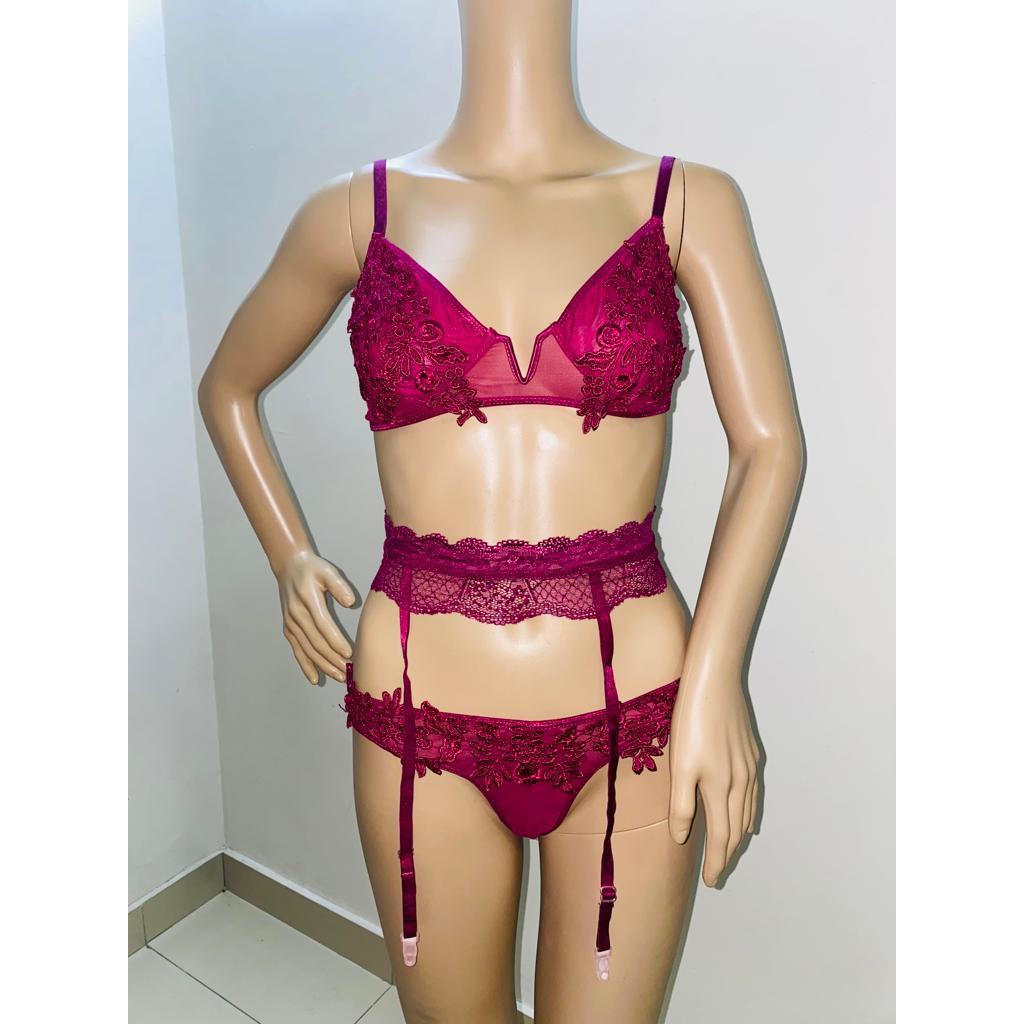 Sexy Women Lingerie Lace Lingerie Set With Bralette Bra And Panty Set