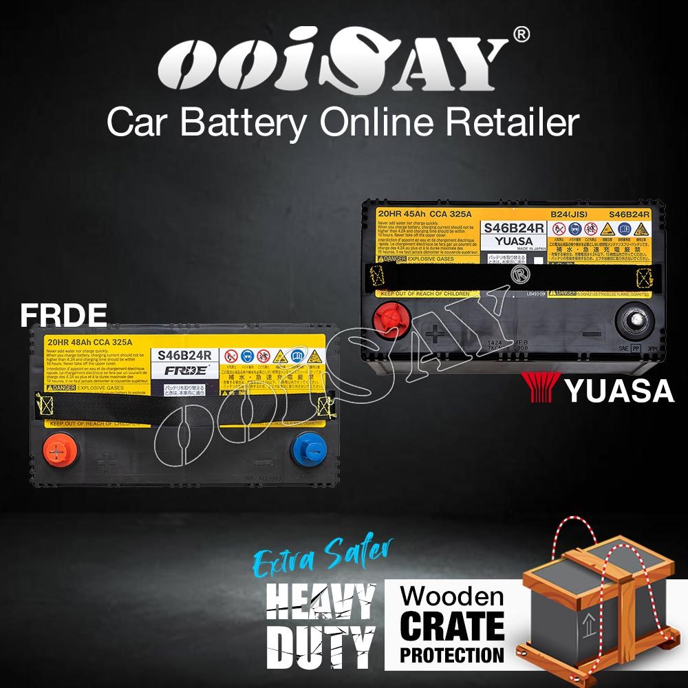 YUASA FRDE S46B24R VRLA For Hybrid Car Battery TOYOTA Prius