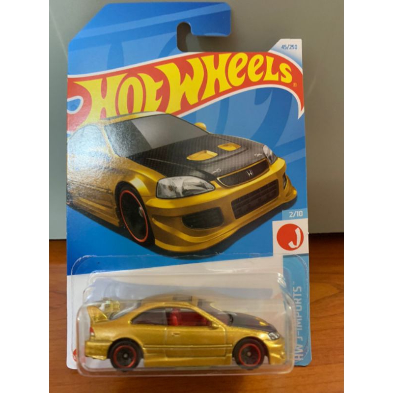 Hot Wheels Honda Civic Si Gold Shopee Malaysia