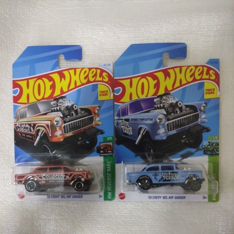 Hot Wheels 55 Chevy Bel Air Gasser HW Gassers Reverse Rake Mainline Track Stars Shopee Malaysia