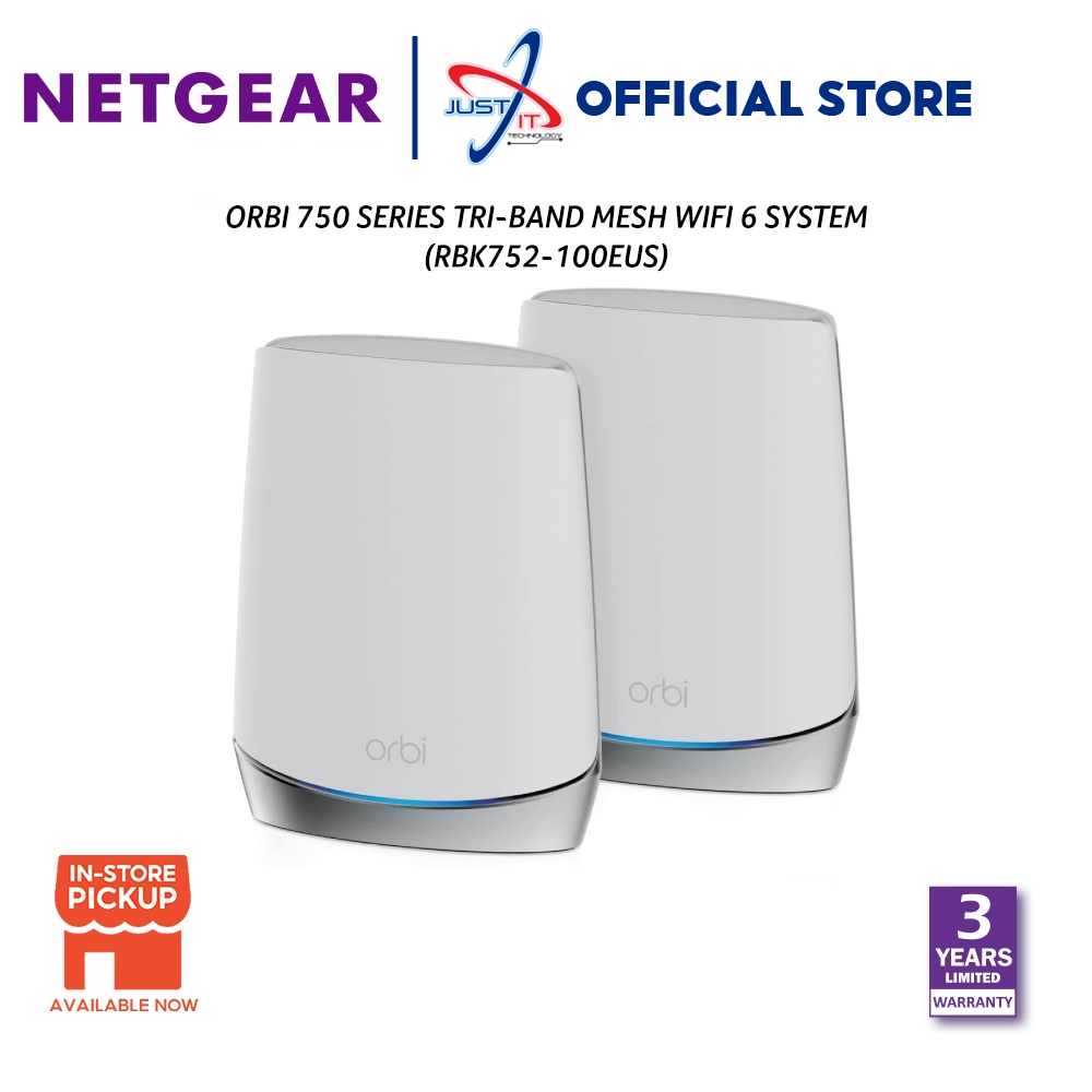 Netgear Orbi Series Rbk Whole Home Tri Band Mesh Wifi System