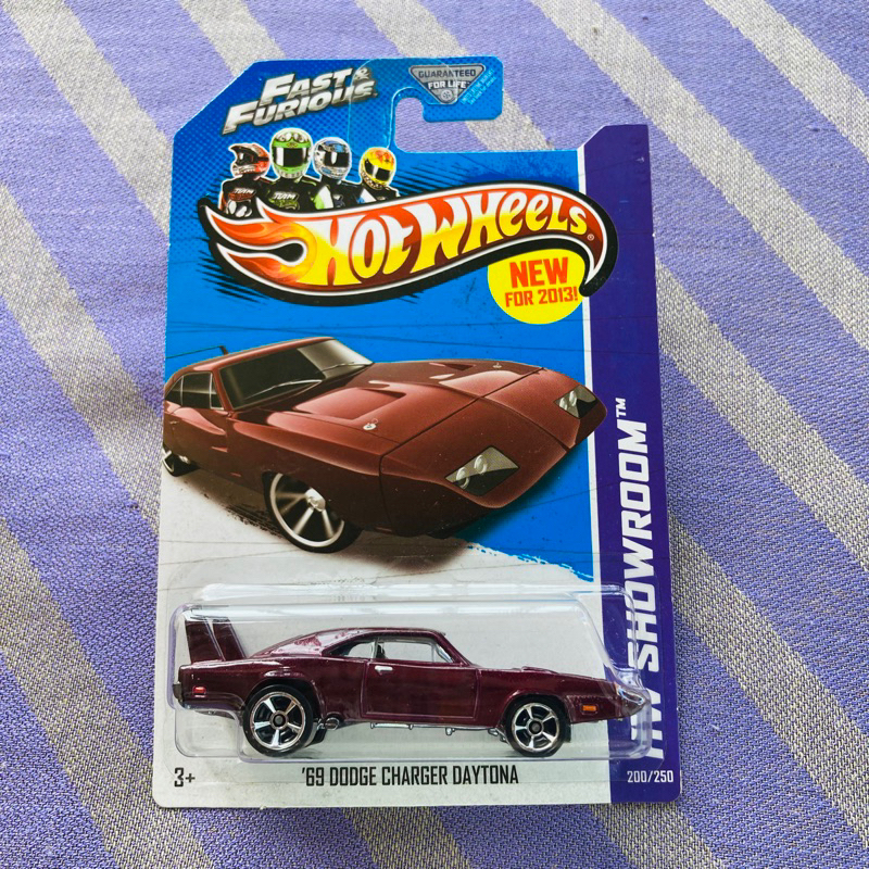 Hot Wheels 69 Dodge Charger Daytona Fast Furious Fnf Us Card Shopee