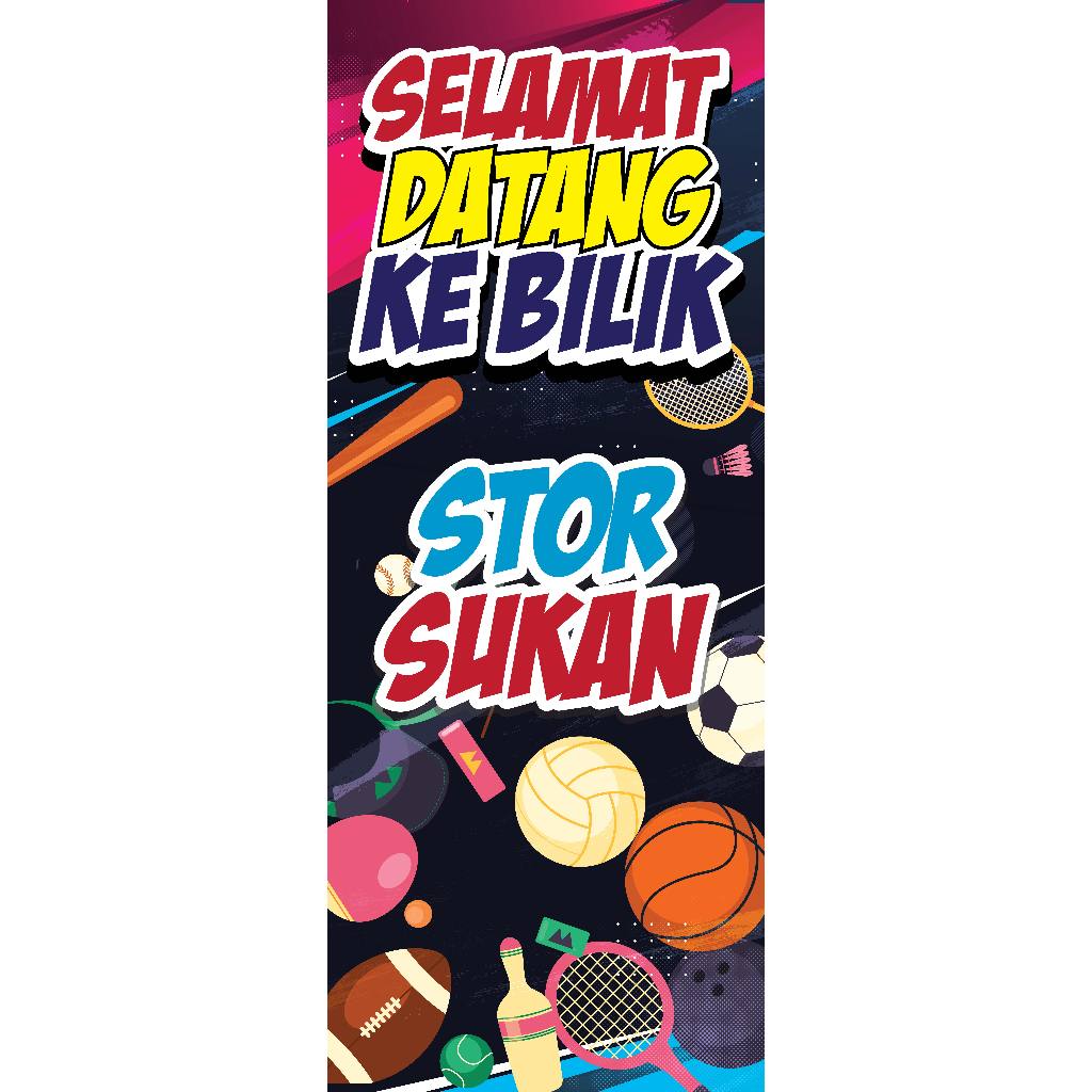 Bunting Selamat Datang Ke Bilik Stor Sukan Set Keceriaan Sekolah