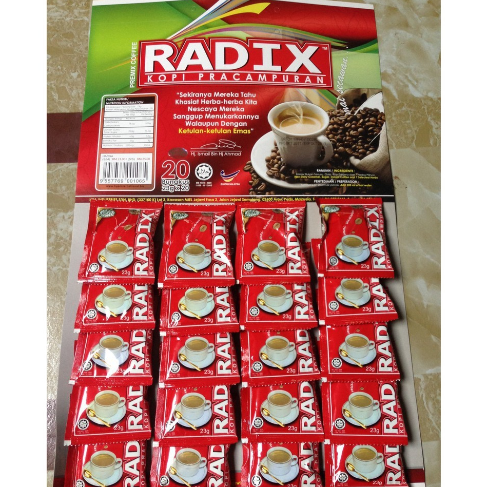 ORIGINAL KOPI RADIX HPA ORIGINAL 20 SACHET Shopee Malaysia