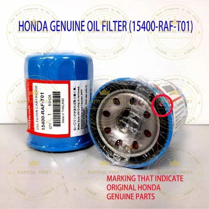 Original Honda Genuine Oil Filter Raf T Honda Accord Br V