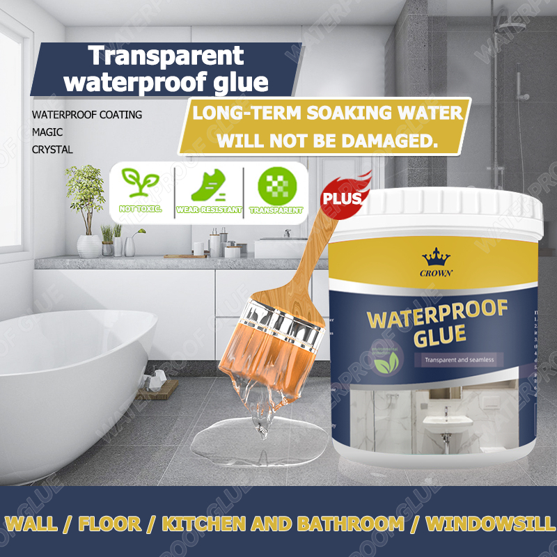 300g 500g 1kg Waterproof Glue Transparent Gam Kalis Air Jepun Bathroom