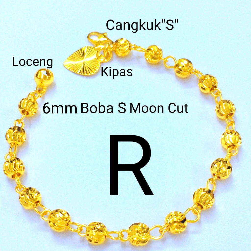 Ada Cop Bce Emas Bangkok Adult Beads Bracelet Gelang Tangan