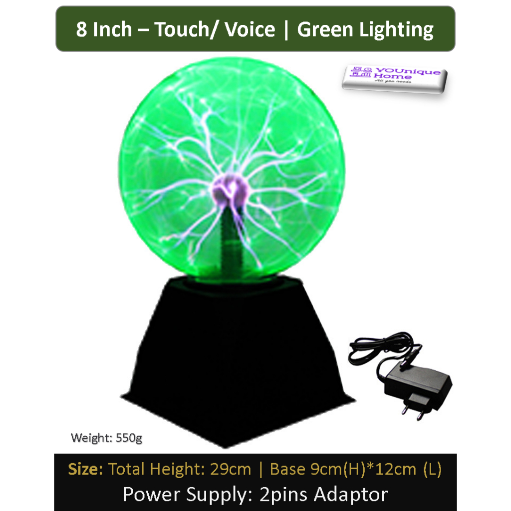 Magic Crystal Plasma Ball Touch Audio Lamp USB Ion Sphere Atmosphere