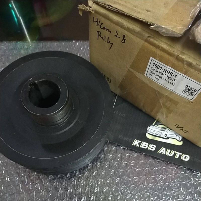 ISUZU NHR 4JB1 HICOM 2 8 CRANK SHAFT PULLEY 3 LAYER B A A BELT