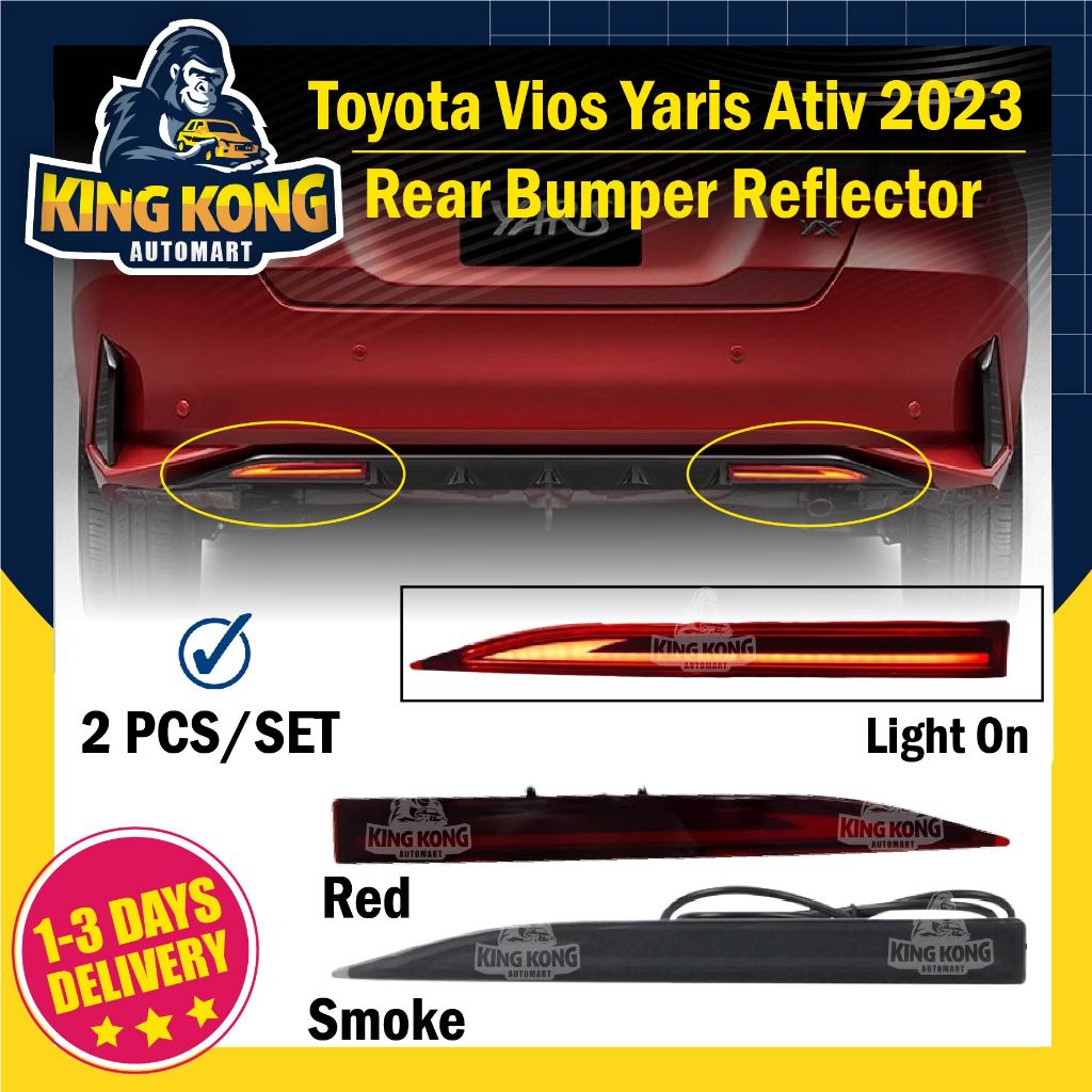 Toyota Yaris Ativ Vios 2022 2023 3 In 1 Functions Rear Running Lamp