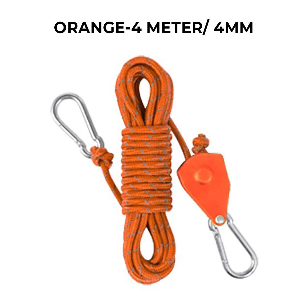 Mm Camping Rope Pulley Tent Paracord Rope Camping Rope Adjuster Tent