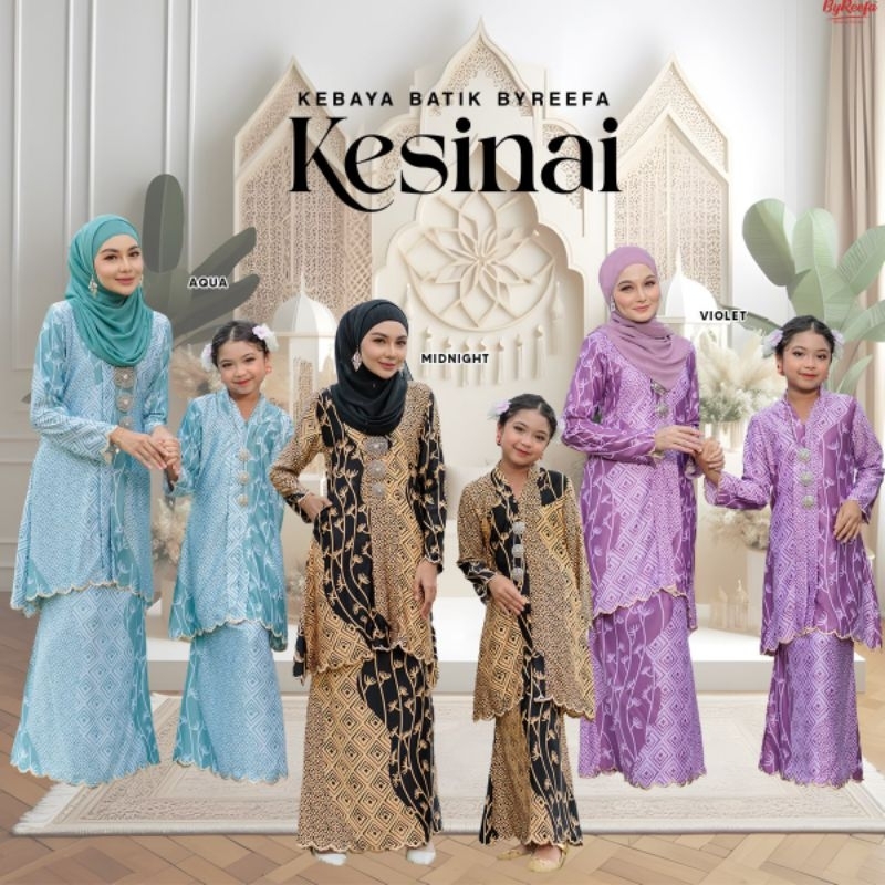 Byreefa Kebaya Batik Raya Kebaya Mom Labuh Ironless Sutera Toyobo