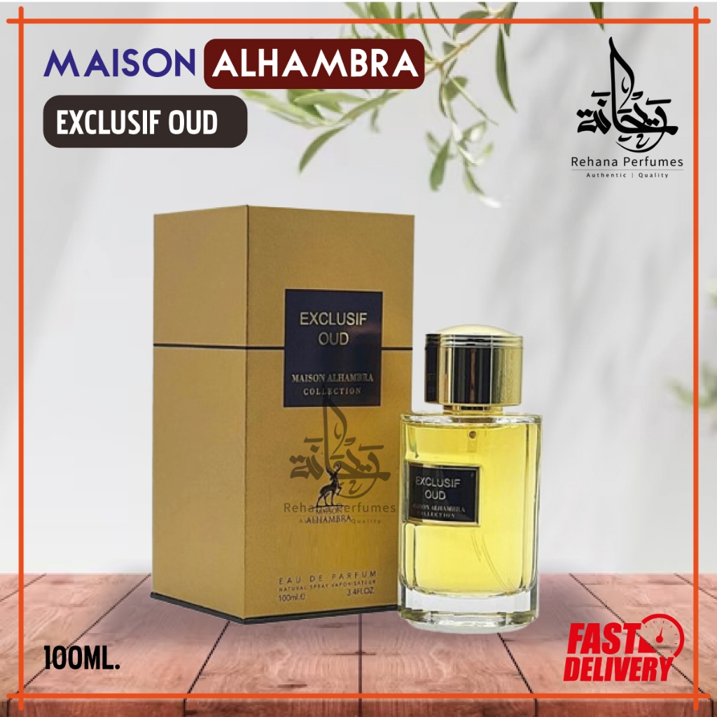 Exclusif Oud Perfume Ml Edp By Maison Alhambra Shopee Malaysia