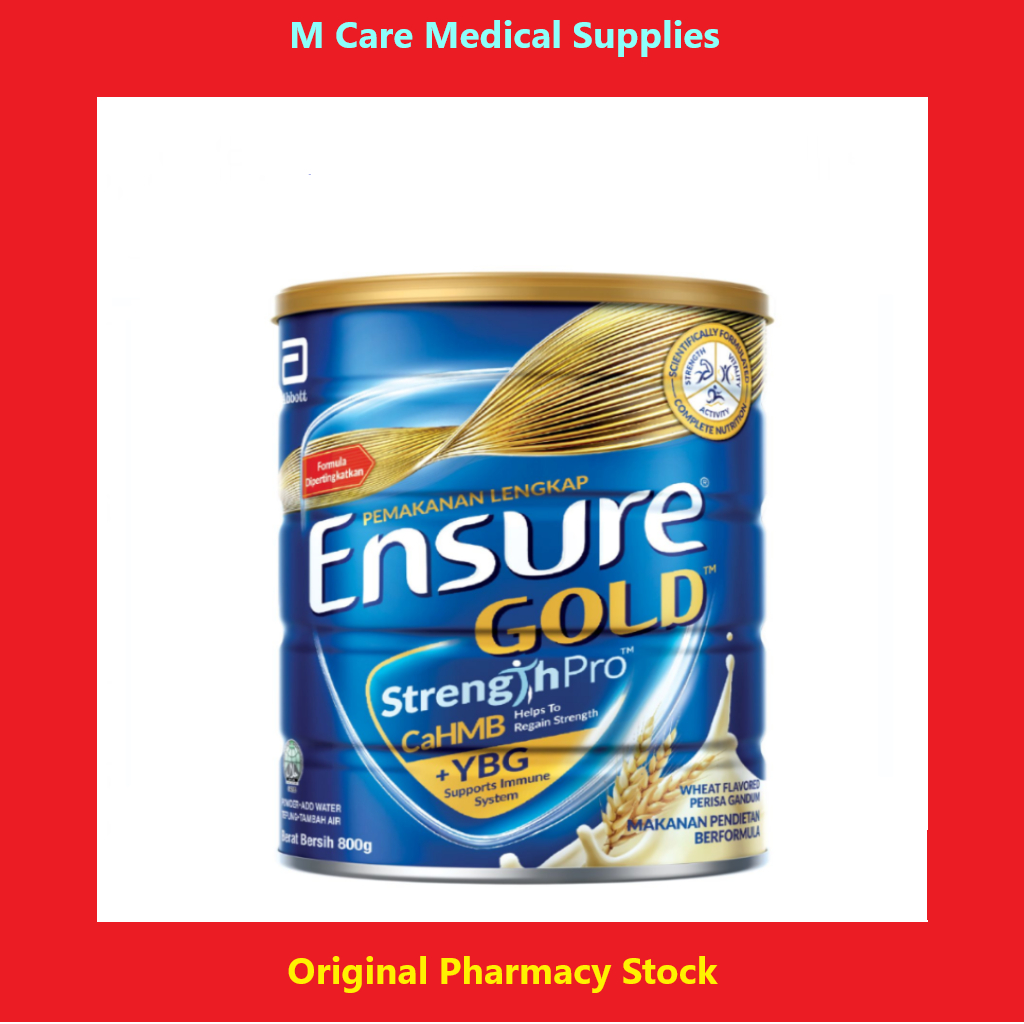 New Look Abbott Ensure Gold Wheat Flavored Complete Nutrition