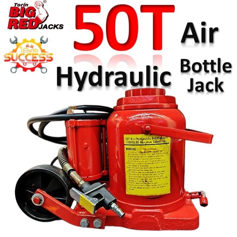 Bigred Torin Ton Air Hydraulic Bottle Jack In Use Air