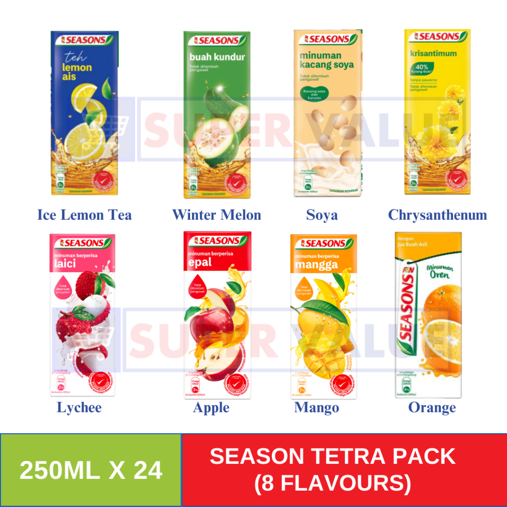 F N Seasons 250ml X 24 Ready To Drink Asian Beverages Packet Drinks