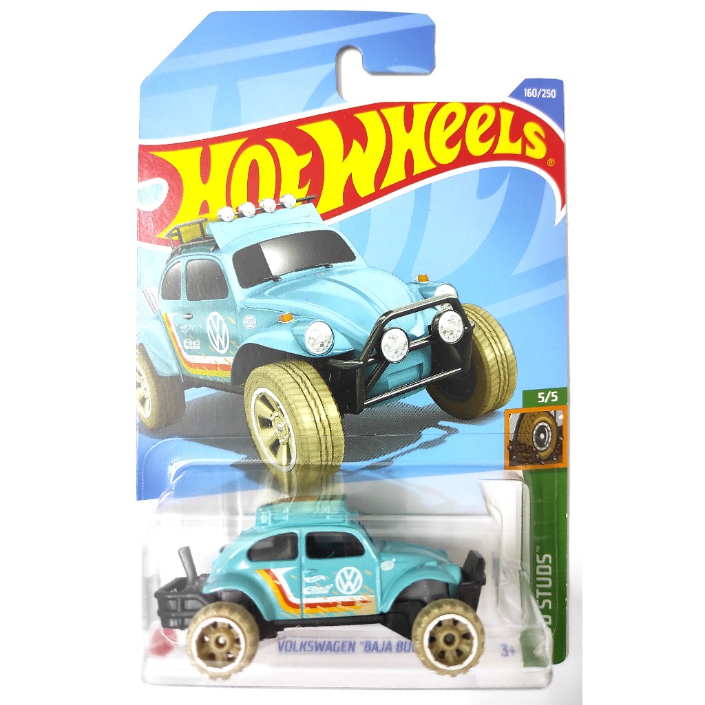 Hot Wheels Mud Studs Volkswagen Baja Bug Blue Mosc