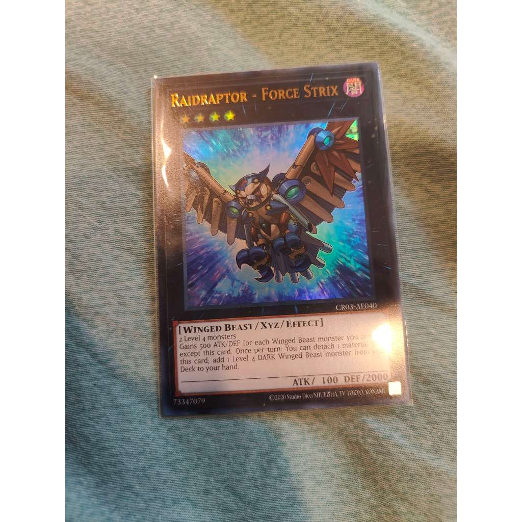 Yugioh Cr Ae Raidraptor Force Strix Ultra Rare Shopee Malaysia