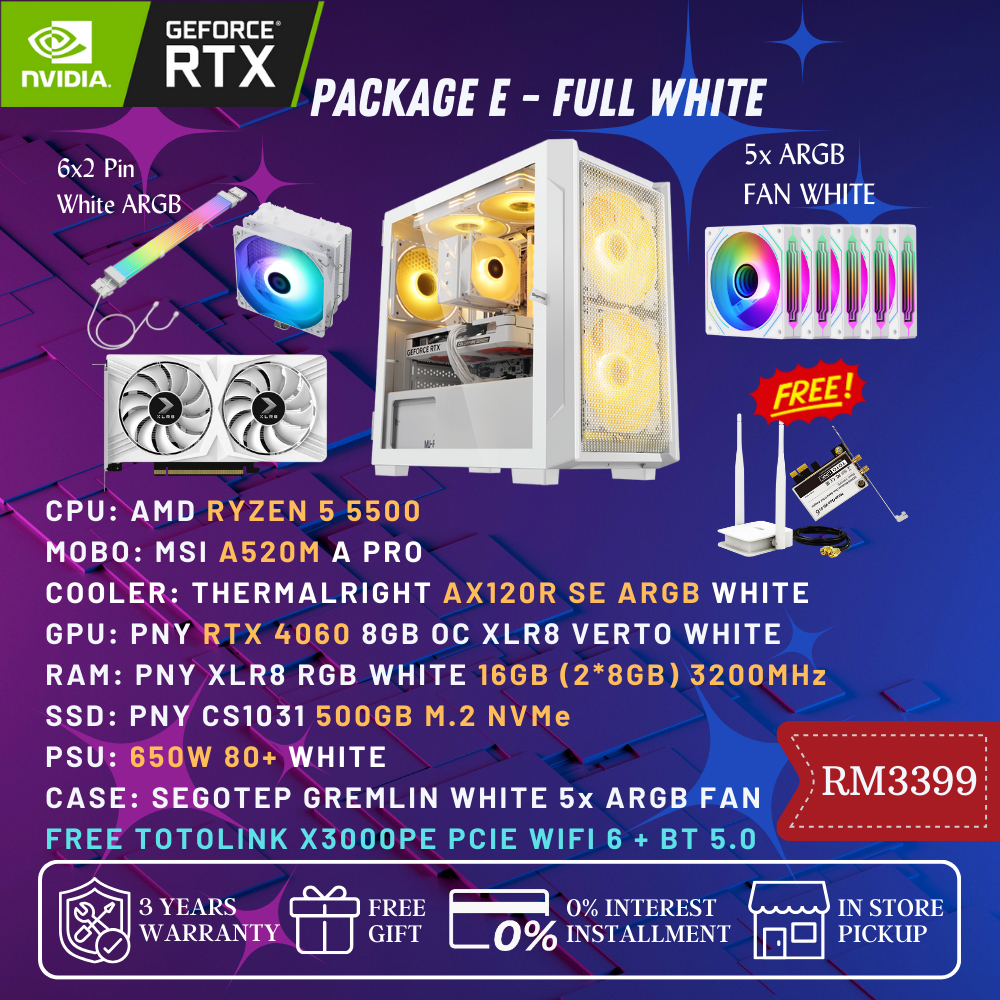 Ready Stock Gaming Pc Package Rtx Rtx Ryzen G