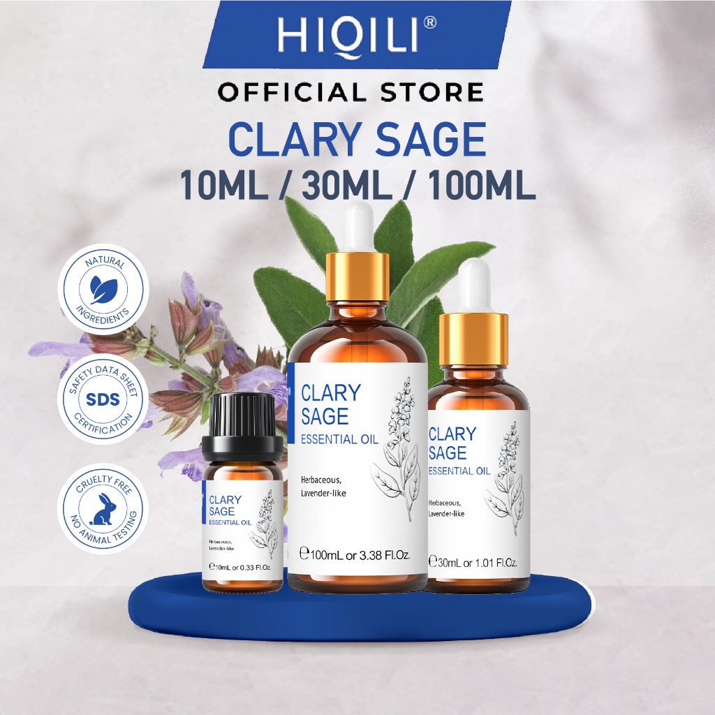 HiQiLi Clary Sage Essential Oil Natural Aromatherapy DIffuser