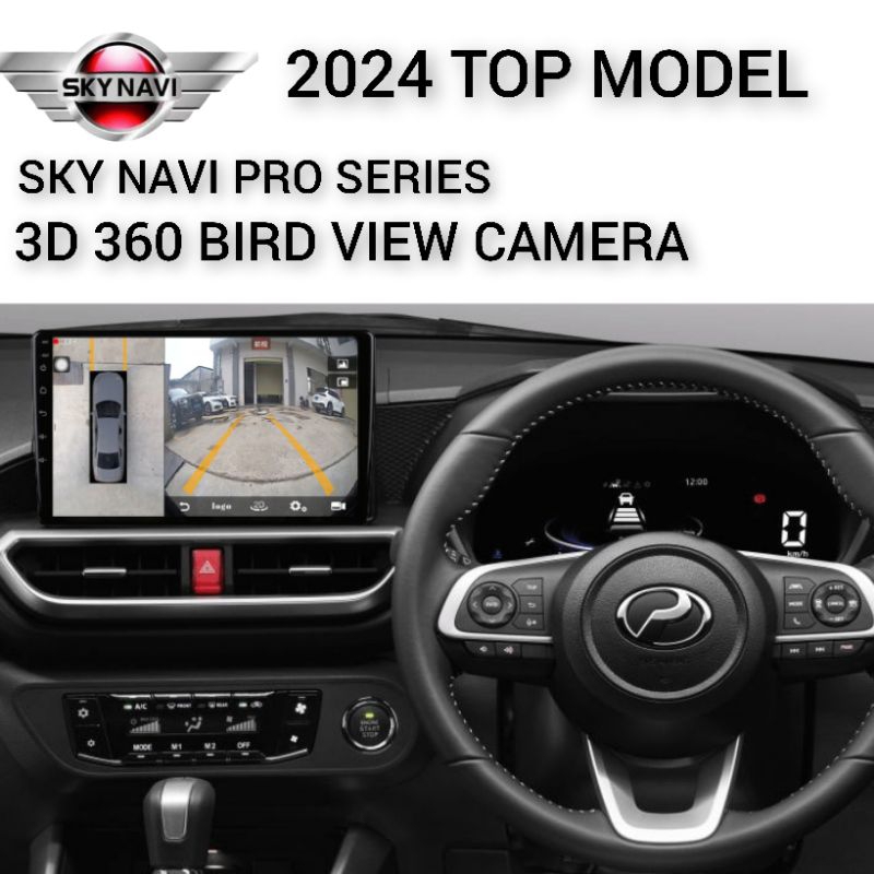 PERODUA ATIVA SKY NAVI PRO SERIES 3D 360 BIRD VIEW CAMERA ANDROID