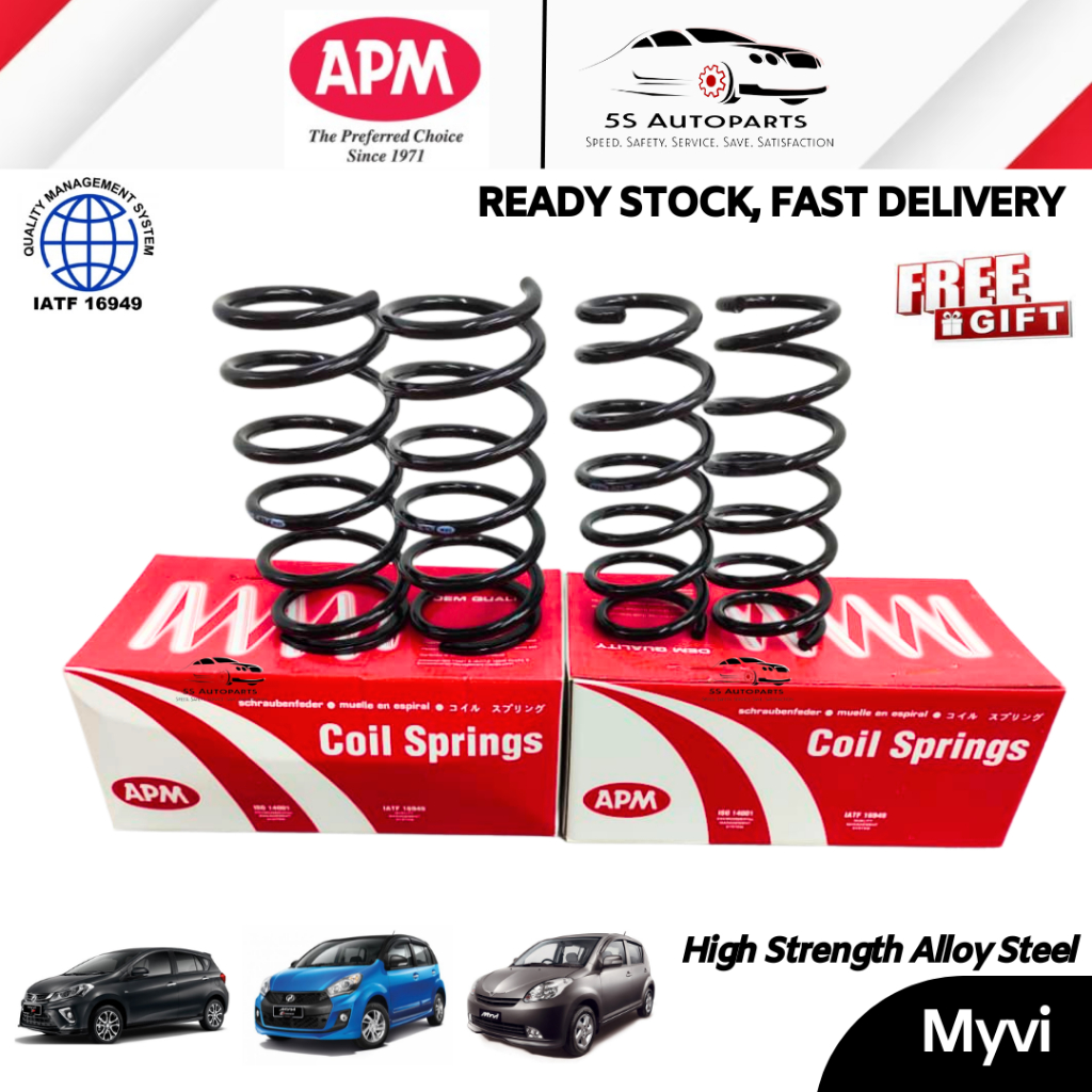 APM Myvi 1st Gen D73 2nd Lagi Best 3rd Gen D20N Standard Coil Spring