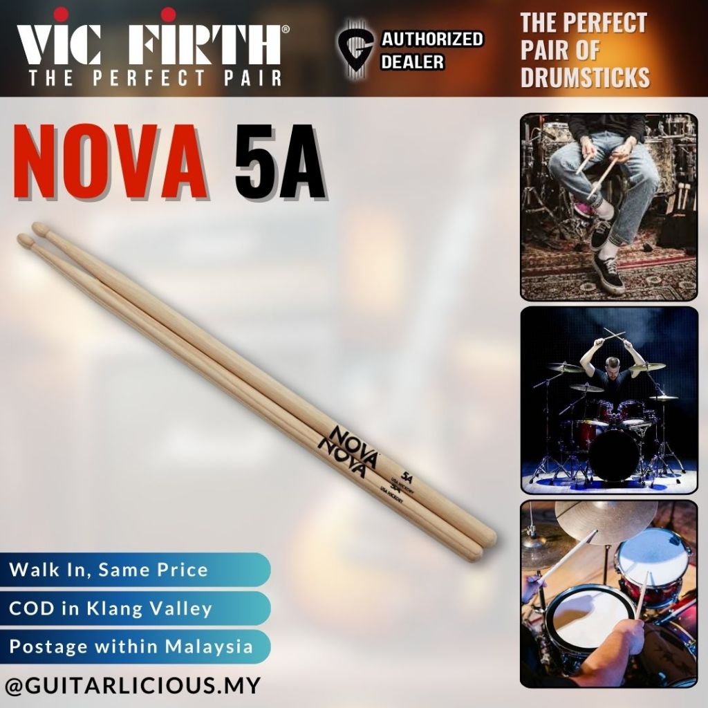 Vic Firth Nova Drumsticks Size A B A Davicn A Davicn B