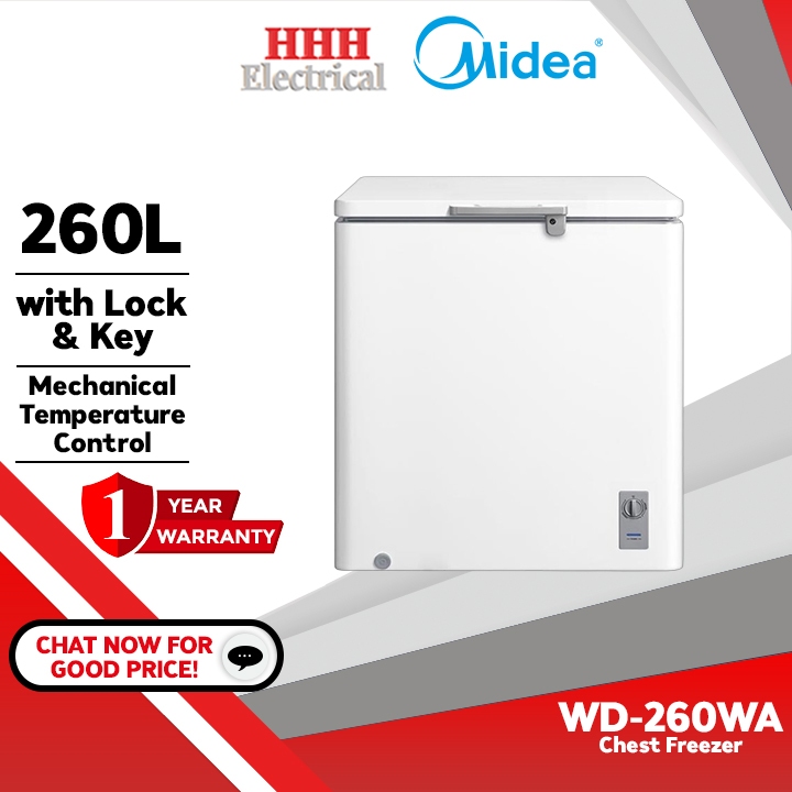 Midea Chest Freezer Peti Sejuk Beku WD 260WA 260L Pensonic PFZ 203