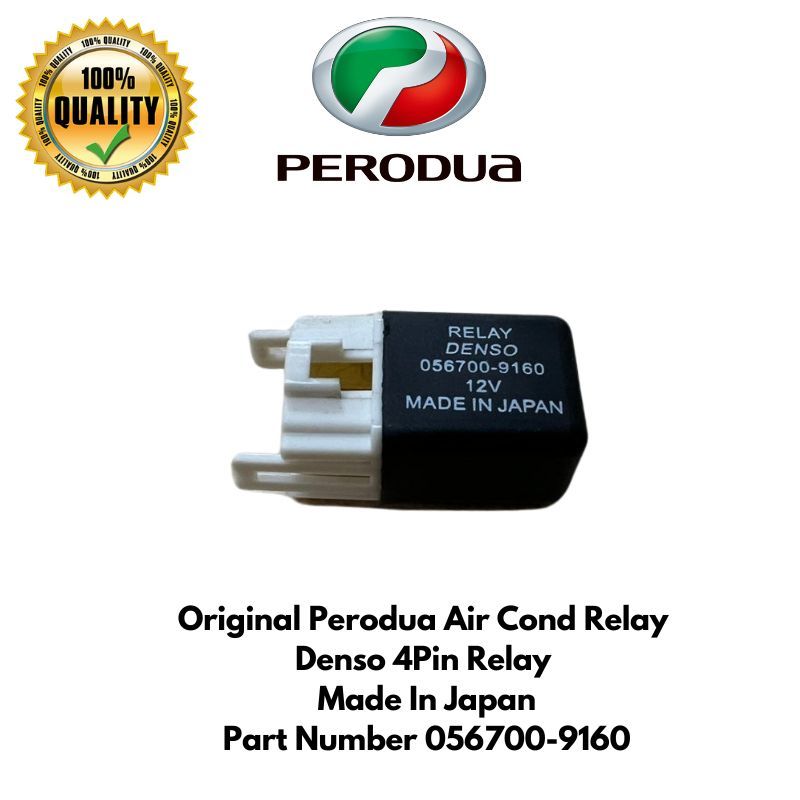 Original Perodua Air Cond Relay Denso 4Pin Relay Made In Japan 056700