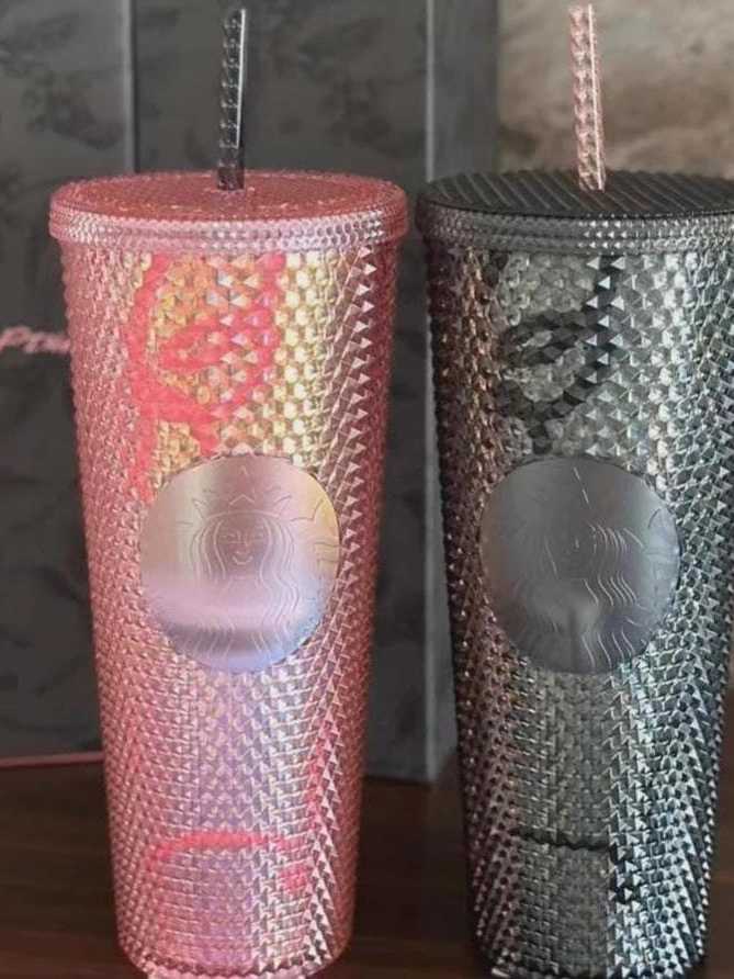 BLACKPINK X Starbucks Stainless Steel Bling Cold Cup Tumbler 16oz Black